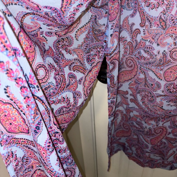 NWT - Jessica Simpson Plus Size Ultramarine Paisley Kimono Duster - Picture 7 of 9